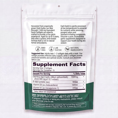 Aged Garlic - 7500mg Odorless Softgels