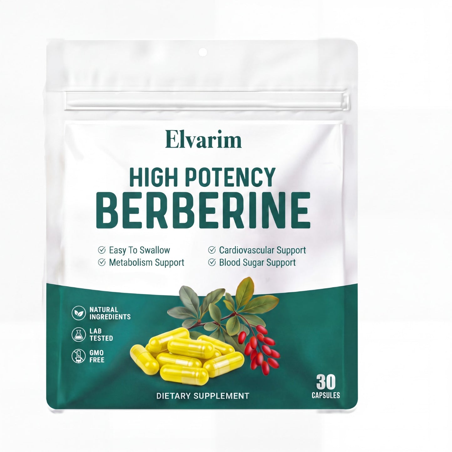 Elvarim® High Potency Berberine - 7500mg Capsules