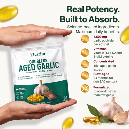 Aged Garlic Extract - 7500mg Odorless Softgels - new packaging