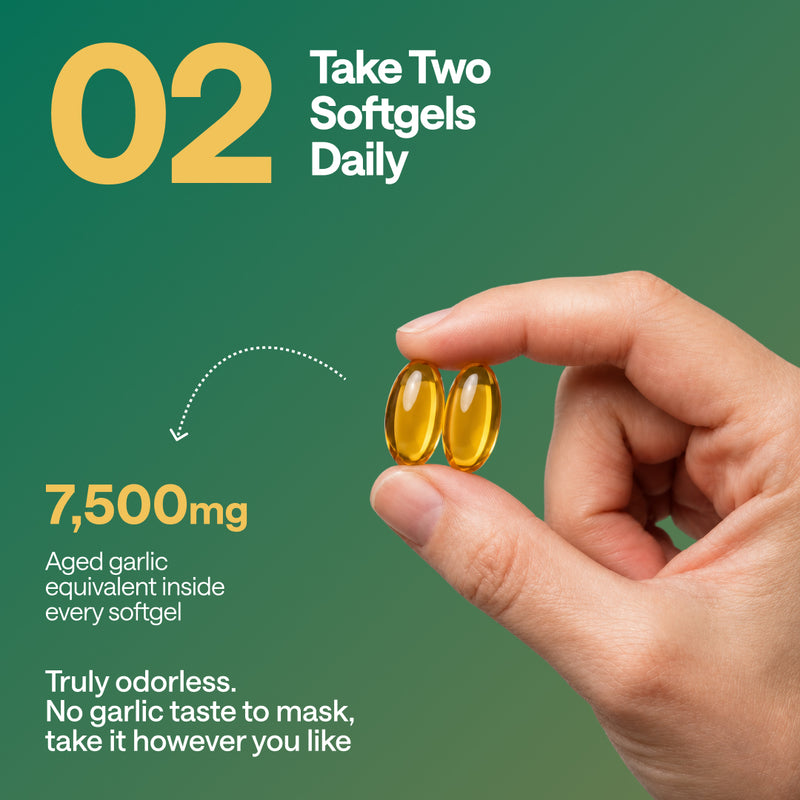 Aged Garlic Extract - 7500mg Odorless Softgels