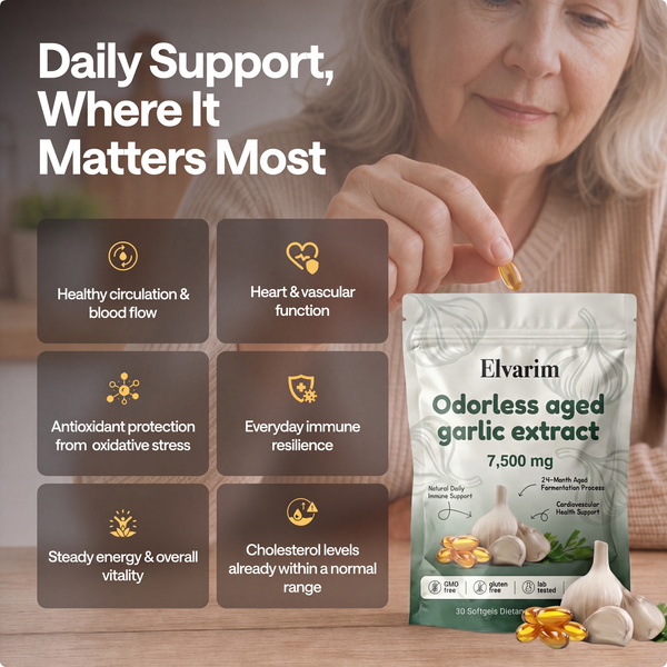 Aged Garlic Extract - 7500mg Odorless Softgels