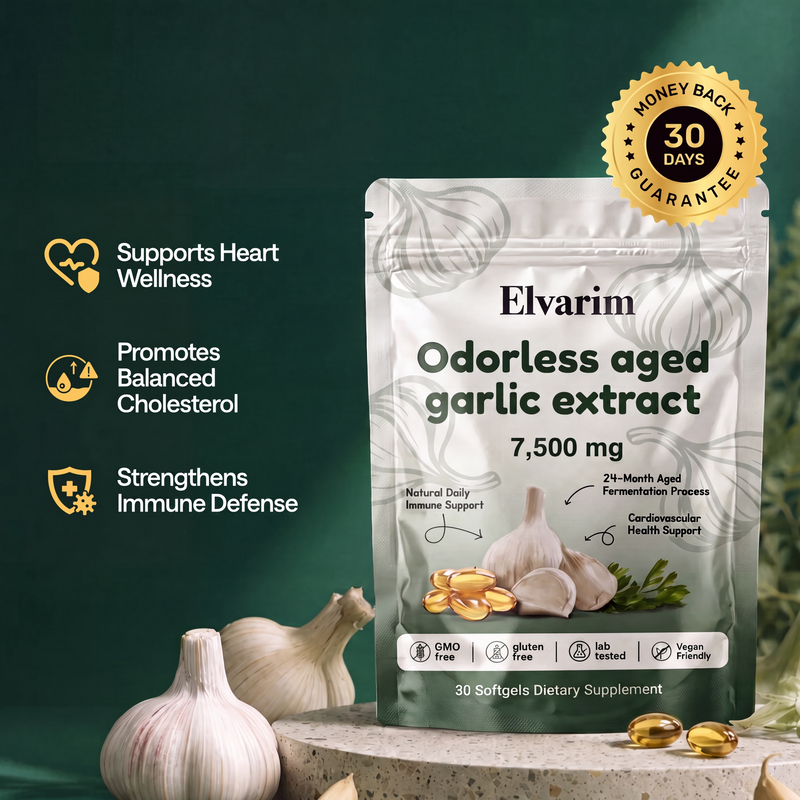 Aged Garlic Extract - 7500mg Odorless Softgels