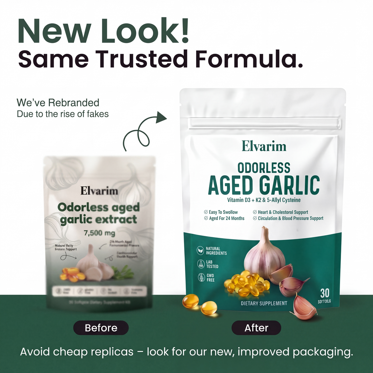 Elvarim® Aged Garlic Extract - 7500 mg Garlic Equivalent