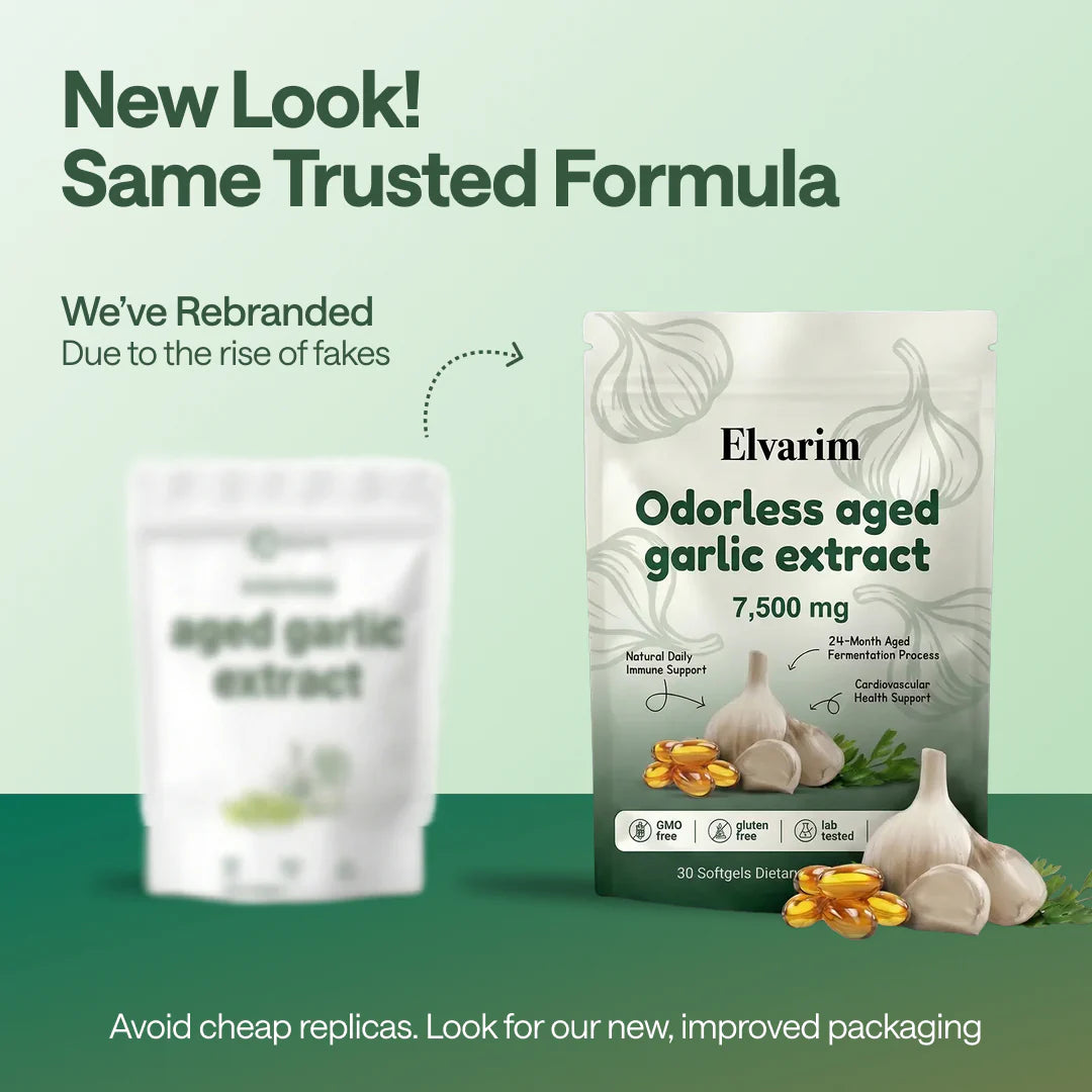 Aged Garlic Extract - 7500mg Odorless Softgels - free
